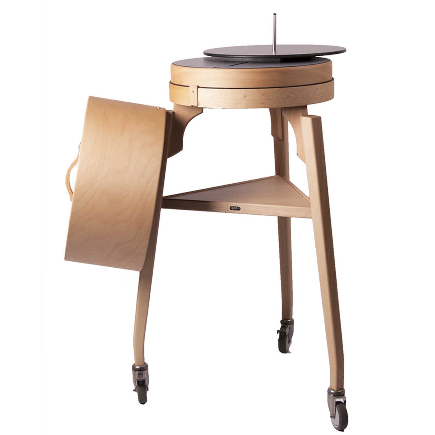 COQ cheese trolley in natural beech from QUISO