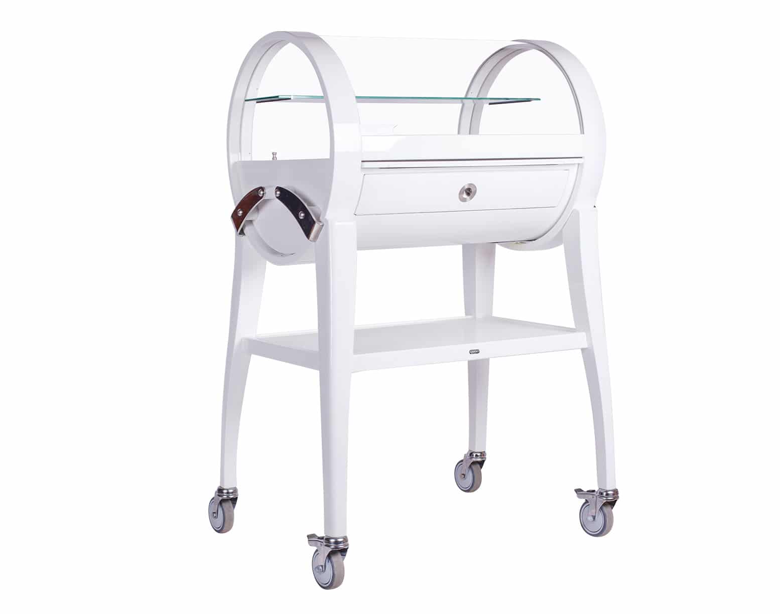 QUISO white lacquer SWEET KIT dessert trolley